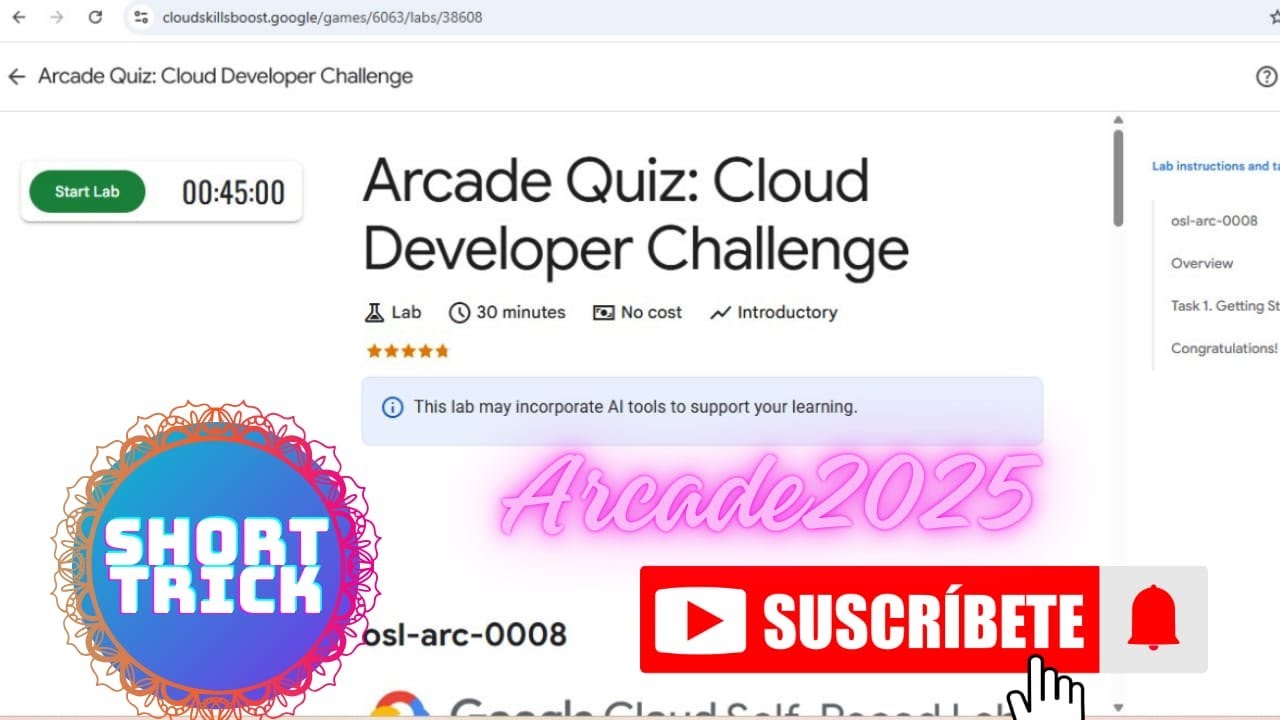 Arcade Quiz:Cloud Developer Challenge #googlecloud #google #swags #like ...