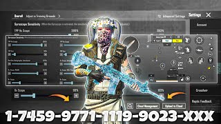 NEW UPDATE 3.8🔥BEST SENSITIVITY CODE + CONTROL SETTINGS BGMI/PUBG MOBILE