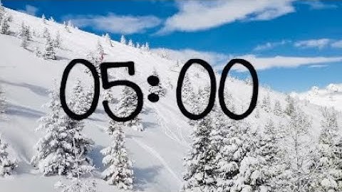 5 Minute Winter Countdown Timer With Calming Music ❄️ 🎵