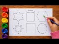 2D Shapes Learning Song for Kids | Circle, Square, Triangle Drawing Fun for Toddlers 🌈🎨