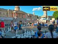 Social Events return to London - July 2021 | Chess Fest at Trafalgar Square - London Walk [4K HDR]