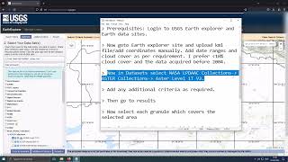 Downloading ASTER multi-spectral data (SWIR, VNIR and TIR)