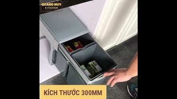 Thùng rác đôi âm tủ bếp kích thước 300