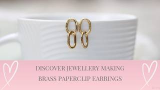 Brass Wire Transformation Into Gorgeous Handmade Earrings