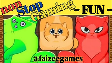 Puzzle Cat ] Non Stop Gaming Fun ! Starting Game Again 1 to 10 #faizeegames 