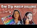 ONE DIP MAKEUP CHALLENGE 🙈 || Gujju Unicorn