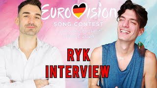 Let's Meet Ryk from DAS DEUTSCHE FINALE 2024 in Germany | Interview Eurovision 2024