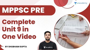 Complete Unit 9 in One Video | MPPSC PRE | Shubham Gupta