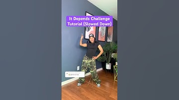 It Depends Challenge SLOWED DOWN Tutorial 🔥(as requested) #dance #dancetutorial #chrisbrown