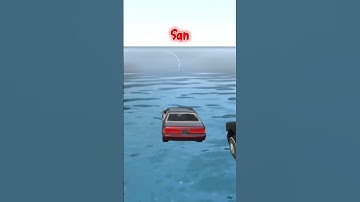 IF YOU DRIVE INTO THE WATER WITH A MAX WANTED LEVEL IN GTA VICE CITY AND SAN ANDREAS #viral #shorts