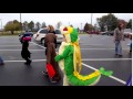 10/31/2015 - Halloween - Sylvia in her Snivy Costume