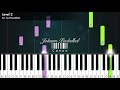 Easy canon by johann pachelbel  piano arrangement in c major