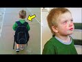 Jongen loopt elke dag twee uur naar school leraar volgt hem en barst in tranen uit als ze hem ziet