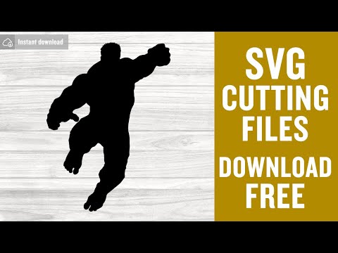 Hulk Silhouette Svg Free Cut Files for Silhouette Cameo Instant Download