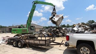 Scraping 9400 international , FLD 120 Freightliner & 2 Volvos