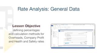 PriMus Tutorial - Rate Analysis: General Data - ACCA software screenshot 2