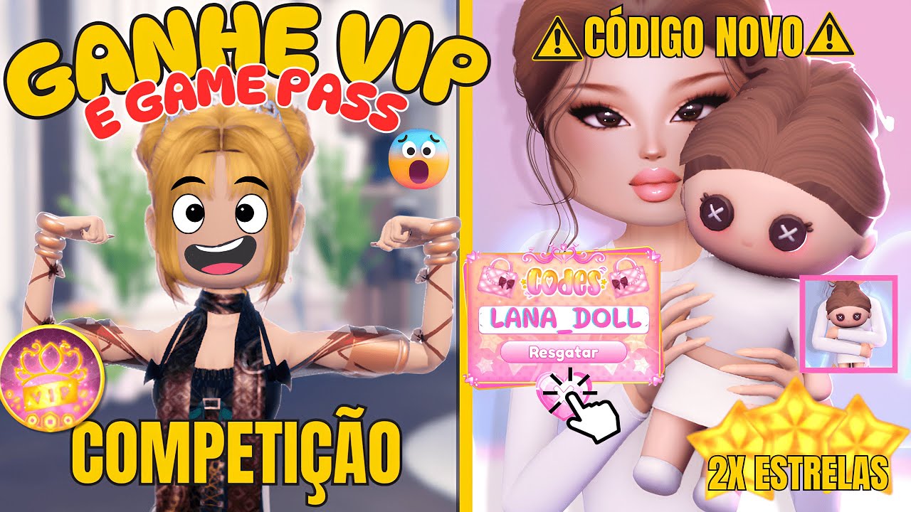 NOVO CÓDIGO no Dress to Impress + COMPETIÇÃO DE LOOKS valendo VIP e ...