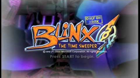 Blinx: The Time Sweeper Title Screen (Xbox)