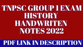 Tnpsc Group 1 History Handwriten Notes Pdf Available In Description 2022 screenshot 5