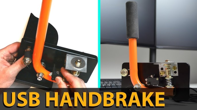 DIY handbrake for console (or pc too I guess). Works super well and mega  cheap! : r/simrally