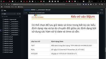 Lập trình android cơ bản sqlite