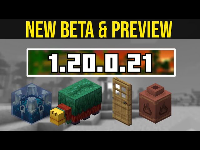 Skippy6 on X: 1.20.0.21 BETA OUT NOW! ⚒️ Sculk Family & Sign Changes 🍌  Minecraft Bedrock Preview ✓Changelog    / X