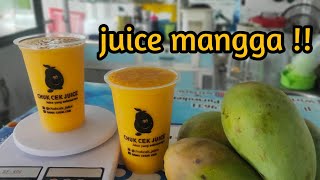 Cara membuat jus mangga yg enak dan segar untuk di jual.  ..