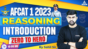 AFCAT 1 2023 Preparation | AFCAT Reasoning | Introduction #1 | Sahil Tiwari