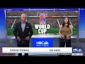 Thousands of soccer fans attend the first World Cup match in Santa Clara