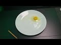 1M Hydrochloric Acid Poured On Raw Egg