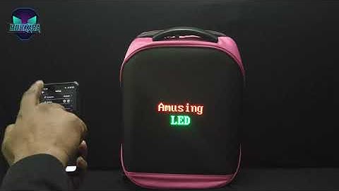 LED Backpack Usage Video-Tech Trend-Hookaba
