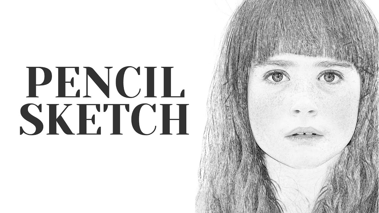 Photoshop Action: Pencil Sketch Effect [Photoshopdesire.com] - YouTube