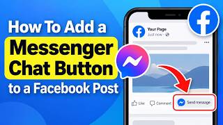 How To Add a Messenger Chat Button to a Facebook Post (2026) screenshot 1
