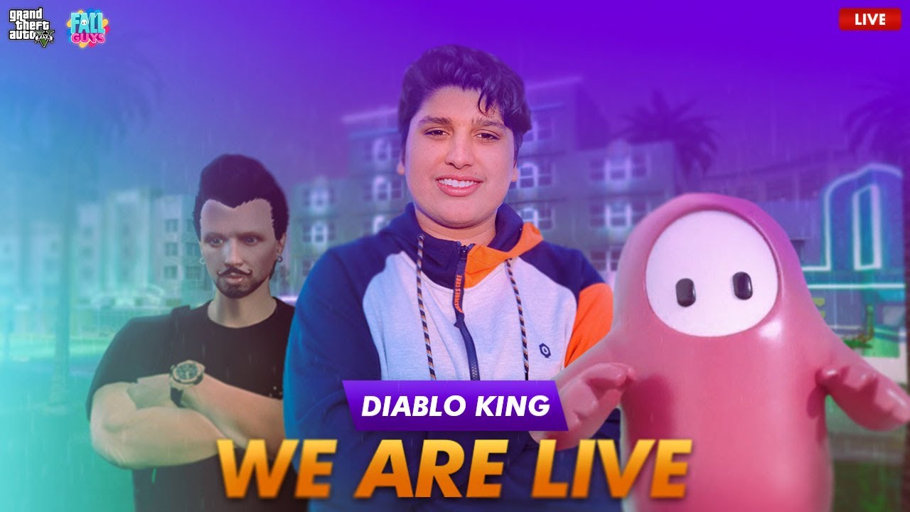 GTA 5 ROLEPLAY -  FALLGUYS - PARADISE ROLPLAY - DIABLO KING