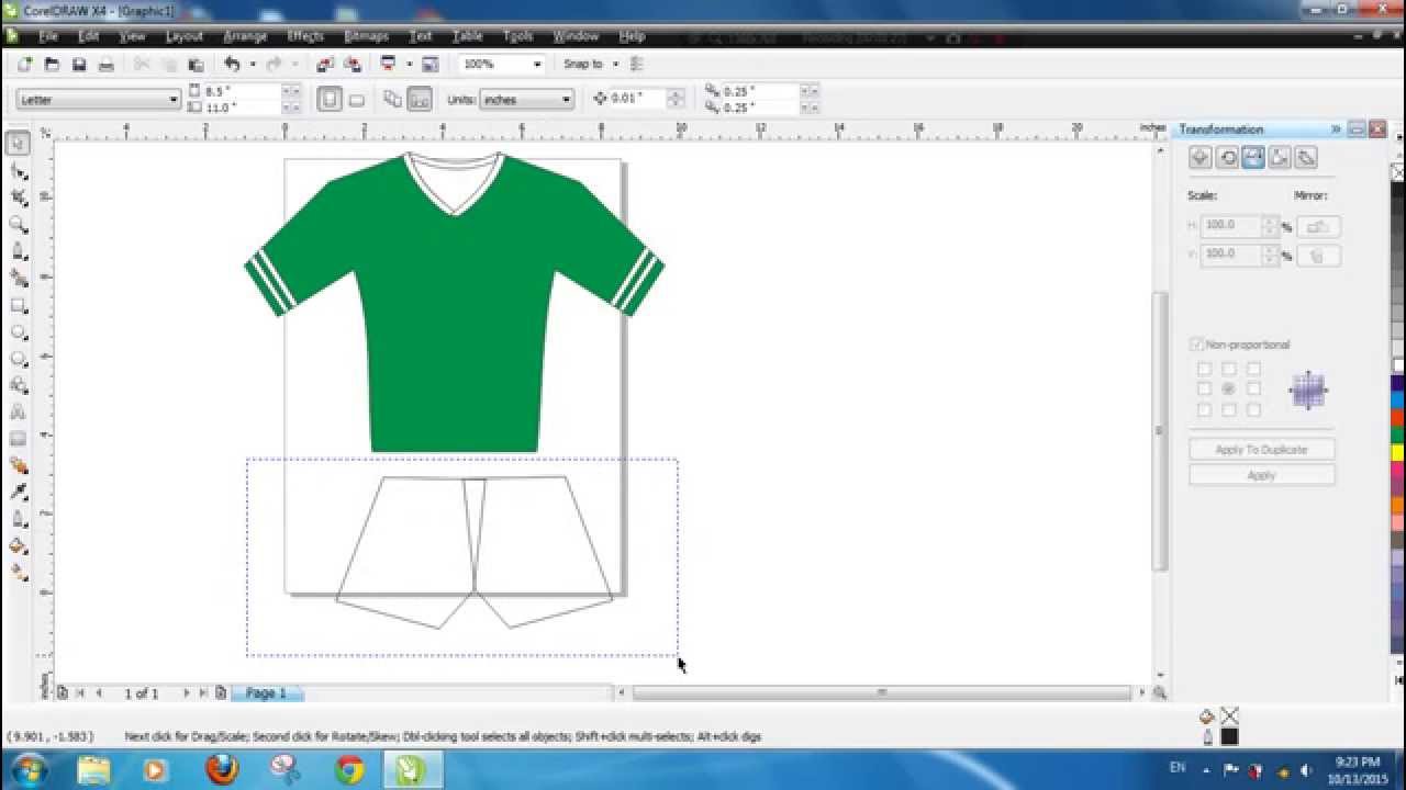 Tutorial Coreldraw Cara Membuat Kaos Bola Jersey YouTube