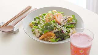 신선한 재료가 살아있는 니스풍 고등어 샐러드 파스타 | Nicoise Salad Pasta with Mackerel