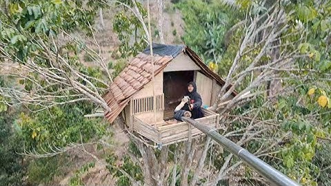 SETELAH 4 HARI MEMBUAT MARKAS DIATAS POHON AKHIRNYA JADI JUGA.!!