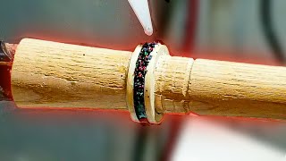 Ring Making - Making A Bentwood Ring With Anodized Titanium (Opal Inlay)