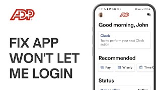 Famous How to Fix ADP App Won't Let Me Login Net Worth