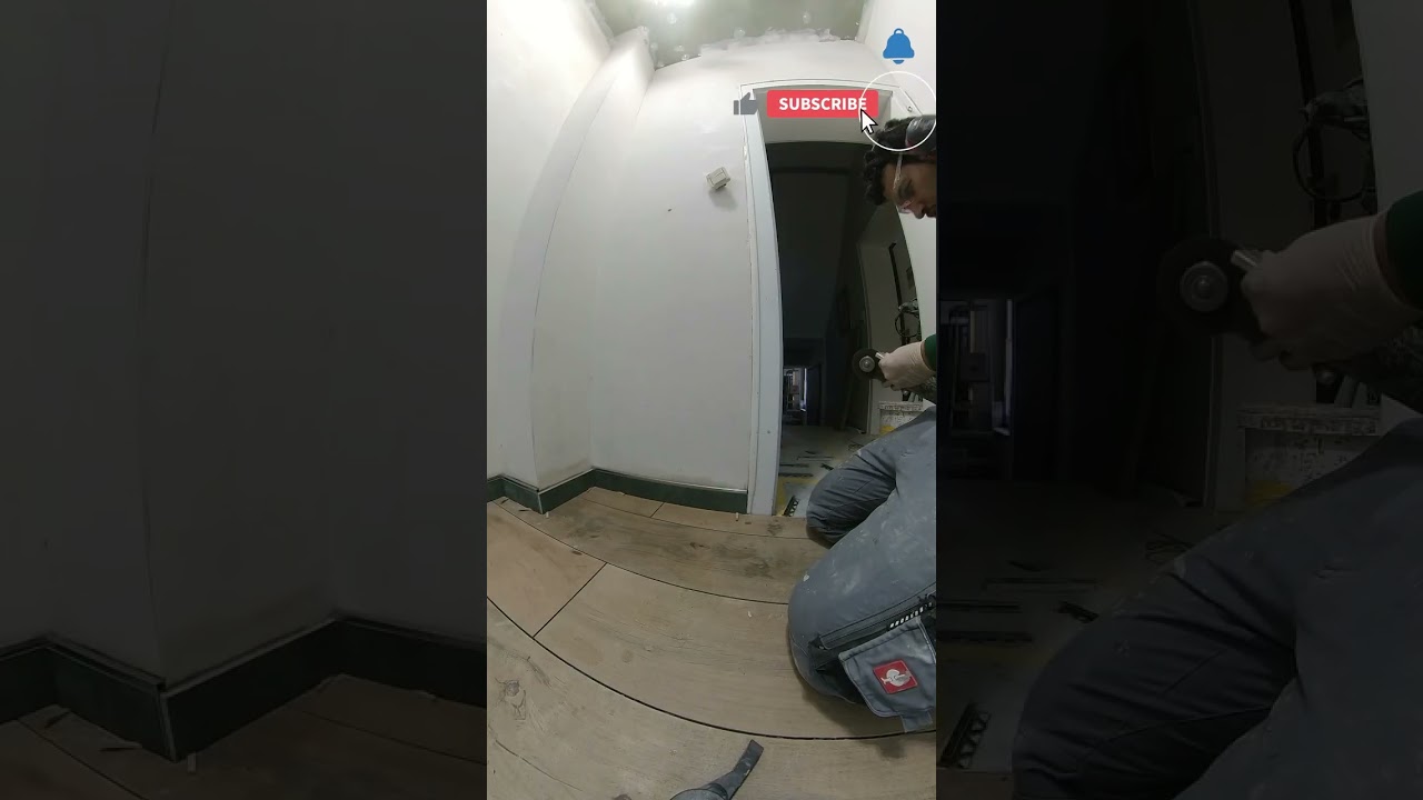 Sockel Fliesen kleben mit Edelstahlprofiel