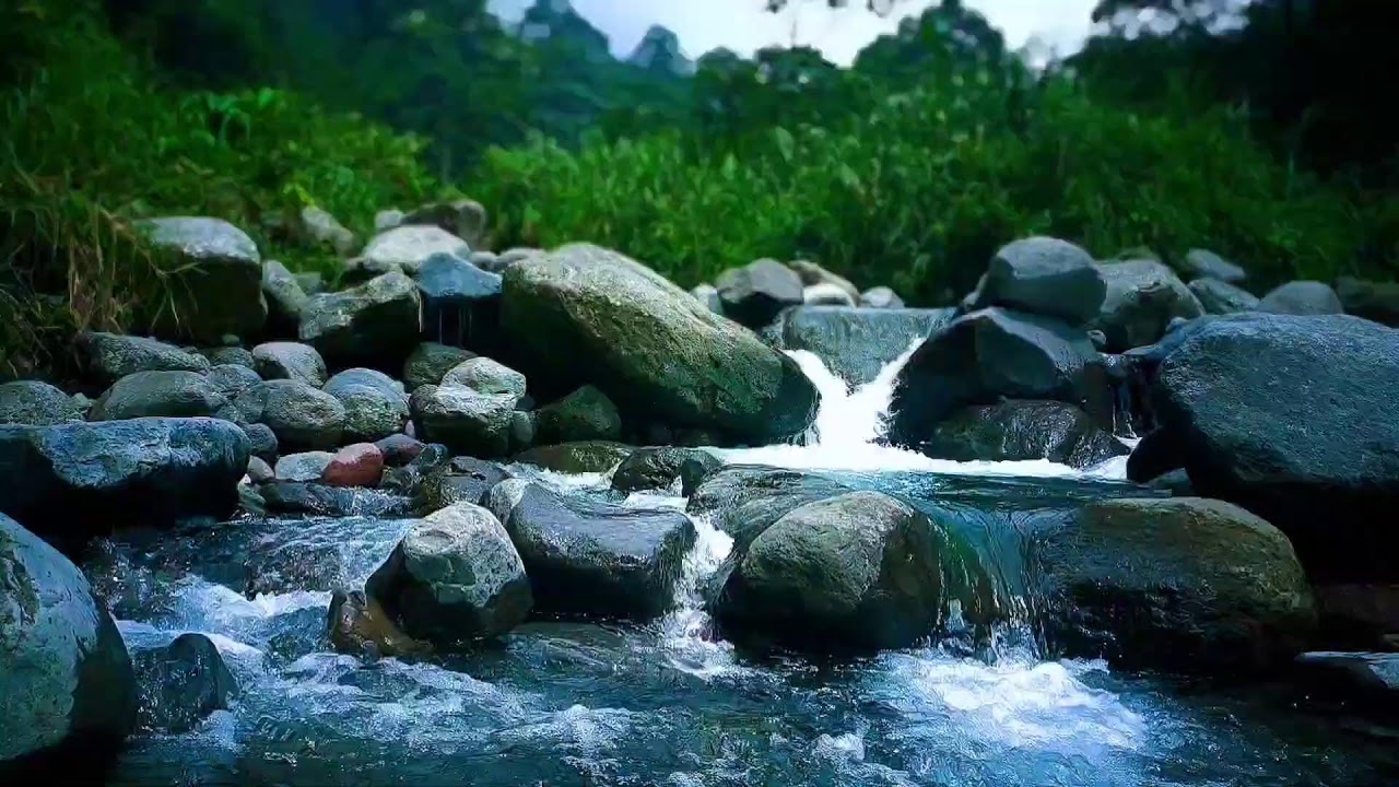 🍃 Peaceful River Flowing Stones ASMR Sounds for Deep Sleep & Relaxation