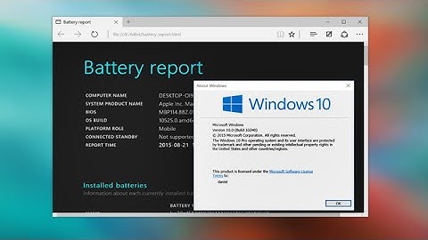 Windows 10 Tips : Generate Battery Report in Windows 10