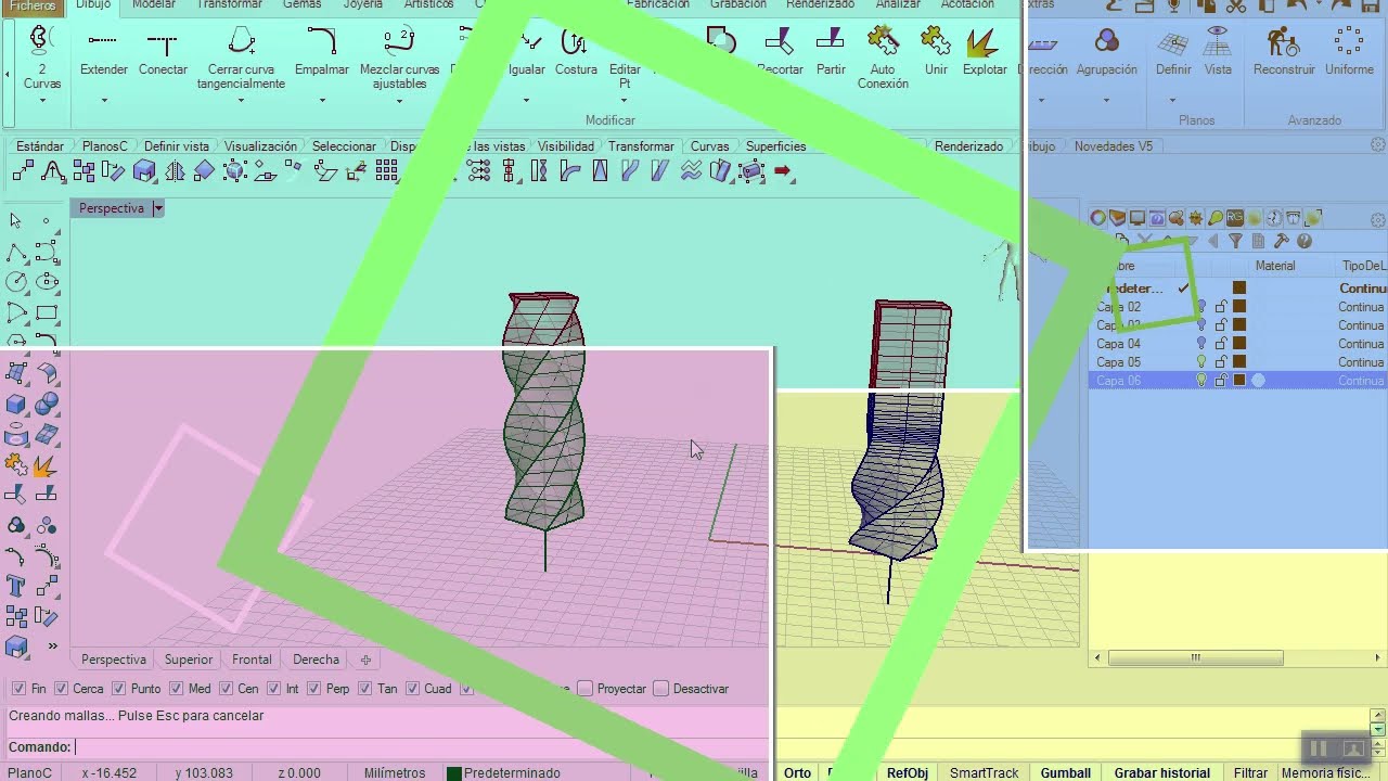 Rhino 3D Tutorials - Retorcer