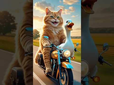 القطه تسوق مع البطة