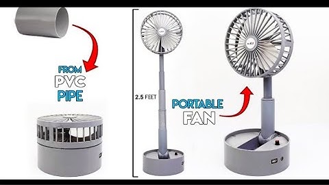 How To Make a Portable Tower Fan From PVC Pipe At Home || Fan Kaise Banaye || #fan @CrazyXYZ