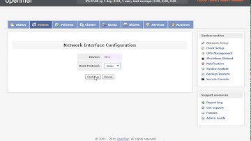 OpenFiler - Network Configuration Part 1