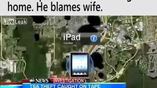 Stolen iPad tracked to TSA home