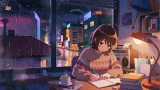 Rainy Night in Seoul 🌧 1H 20M Lofi Playlist for Study, Focus & Relax