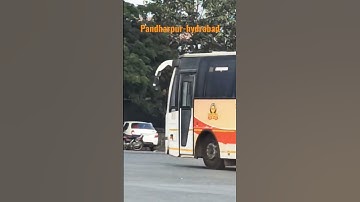 pandharpur To hydrabad Msrtc Shivshahi Bus #msrtc