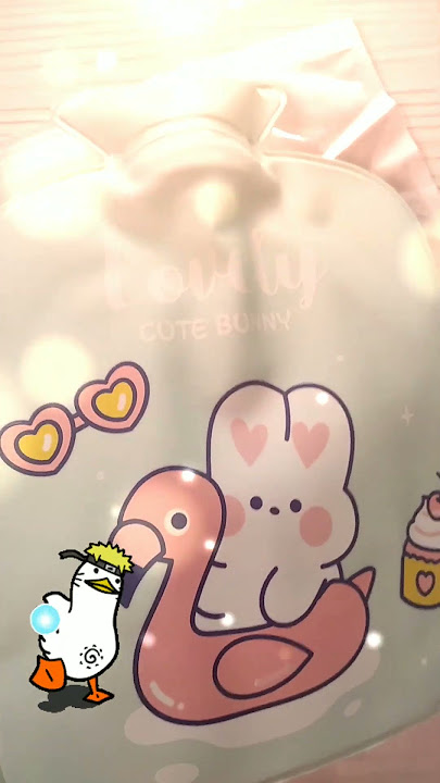 Новая резиновая грелка. Lovely Cute Bunny 🐰 с чехлом. #крутое #подпишись #кэролинTV